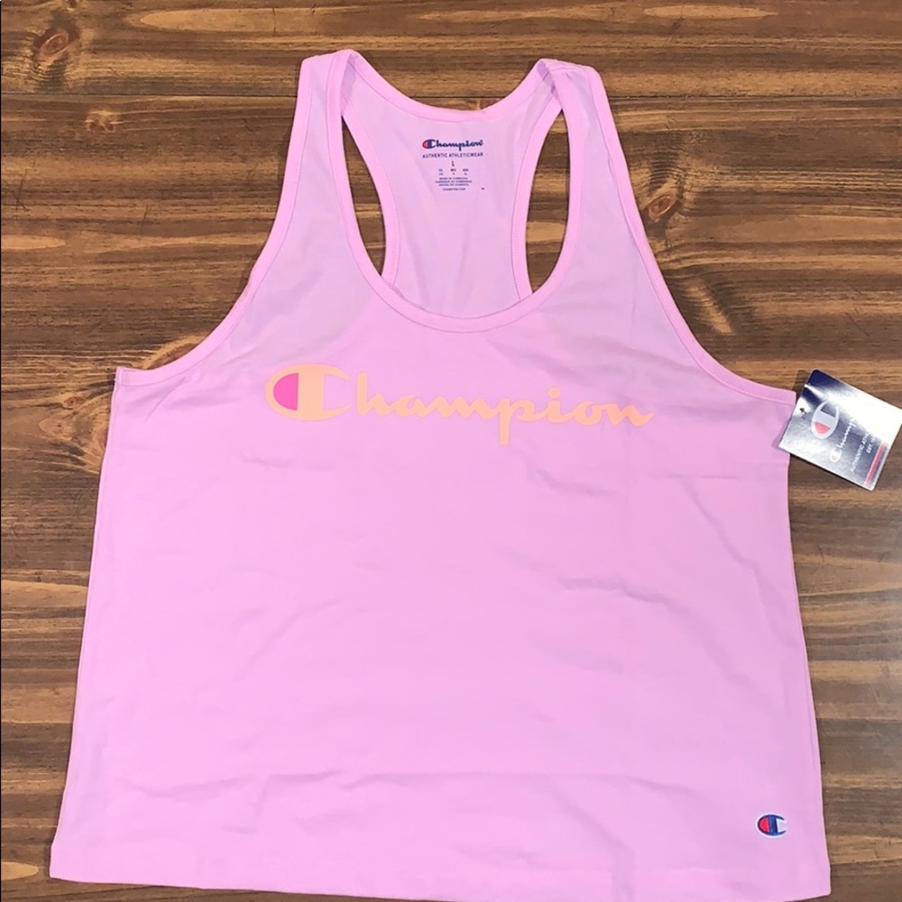Champion- Women’s Active Logo Racerback- Pink